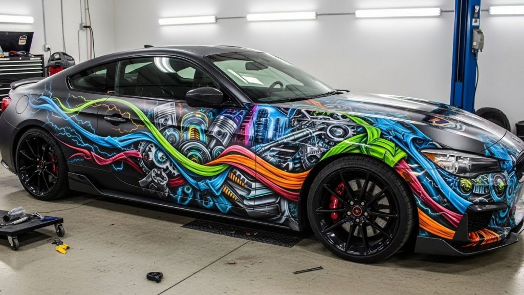 kak pravil no sochetat avtovinil s aerografiey dlya effektnogo tyuninga